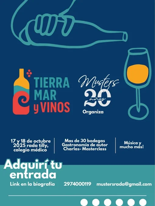 Tierra, Mar y Vinos 2025: un ciclo de charlas con referentes nacionales e internacionales en Rada Tilly
